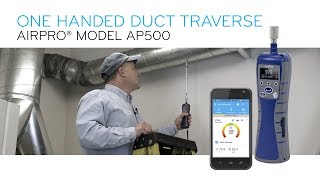 How To Perform A One Handed Duct Traverse Using AirPro Model AP500 [upl. by Fawnia]