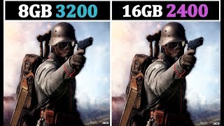 8GB 3200Mhz vs 16GB 2400Mhz  Comparison [upl. by Emmons597]