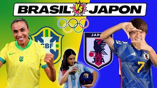 BRASIL vs JAPÓN 🎙️ COMENTARIOS EN VIVO ⚽ Jornada 2  FASE de GRUPOS JJOO París 2024 [upl. by Helbonia868]