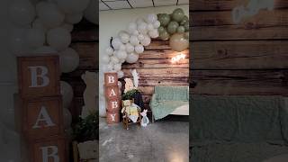 Winnie the Pooh themed baby shower🩵 baby babyshower fyp reels [upl. by Ebba]