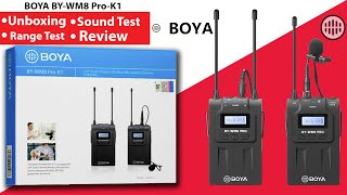 BOYA BYWM8ProK1 Unboxing amp Testing  Dual Wireless Microphone Using  Boya ByWm8 Pro [upl. by Mell]