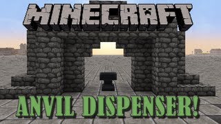 Simple Anvil Dispenser  Minecraft Tutorial [upl. by Ahsirahc]