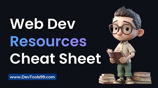 Web Dev resources Cheat Sheet devtools99 coding webdev webdevelopment cheatsheets tips [upl. by Ecirtra]