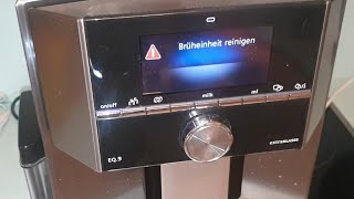 Siemens EQ 9 S500 Kaffee Vollautomat Reinigung Problem Brüheinheit [upl. by Htur]