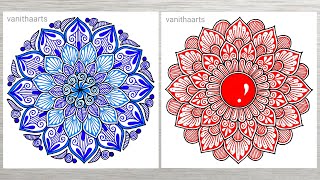 How to draw Mandala for Beginners  Color Mandala Art  stepbystep  doodle art  mandala drawing [upl. by Attenrev284]