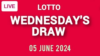 The National Lottery Lotto draw results from Wednesday 05 June 2024  Lotto Live [upl. by Daria675]