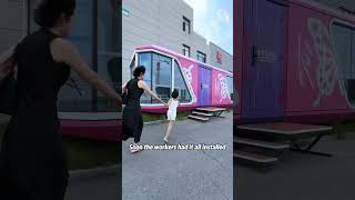 I bought a pink Barbie space capsulewhat do you think etonghouse tinyhouse capsule mobilehouse [upl. by Nnayecats774]