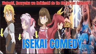 Watashi Nouryoku wa Heikinchi de tte Itta yo ne Episode 1 Live Reaction ISEKAI COMEDY [upl. by Yorick]