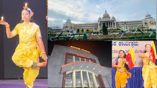 Ravindra Kalakshetra Bharatanatyam performance in Bangaloreamp👉Vidhana Soudha assemblyvlog Likeamp [upl. by Male]