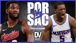 Portland Trail Blazers vs Sacramento Kings Full Game Highlights  Oct 28 2024  Regular Season [upl. by Morehouse389]