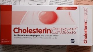 Cholesterin selbst testen CholesterinCHECK amp Apotheke VEGAN [upl. by Peedus753]