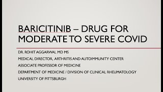 Baricitinib in Covid 19 [upl. by Eibbed]