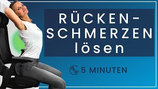 5 Minuten gegen Rückenschmerzen im Büro – Diese Übungen können sehr gut helfen [upl. by Katee]