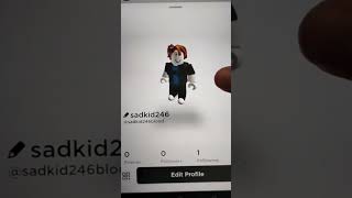 i sad kid😭 roblox sadkid [upl. by Ihcehcu]