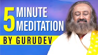 Quick Meditation To Relax amp Destress  Gurudev [upl. by Kimon]