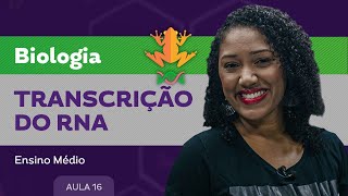 Transcrição do RNA  Biologia  Ensino Médio [upl. by Samot550]