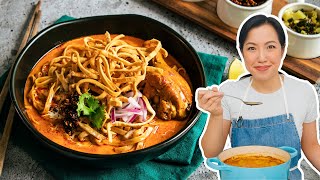 Thai Chef Makes KHAO SOI From Scratch [upl. by Solrak]