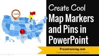 Map Pins and Markers for PowerPoint  3 DIFFERENT OPTIONS [upl. by Kilby443]