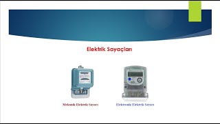 Elektrik Sayacı ve Elektrik Sayaç Çeşitleri electric powermeter wwwelektricotomasyoncomtr [upl. by Innos480]