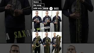 Guess the song with only Drum and Bass A Saxapella  cover saxophone saxappella [upl. by Gyimah]