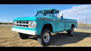 1968 Dodge W200 Power Wagon 440 4 speed 4WD Walkaround Interior For Sale [upl. by Douville506]