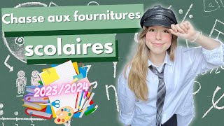 CHASSE AUX FOURNITURES SCOLAIRES 20232024  BACK TO SCHOOL  La rentrée [upl. by Hahsia195]