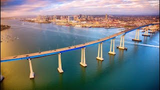 DRIVING OVER FAMOUS SAN DIEGOCORONADO BRIDGE DAVE’S BRIDGE [upl. by Claudina]