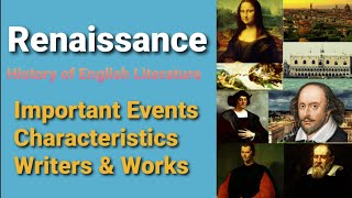 Renaissance Period  Characteristics  Writers amp Works  History of English Literature [upl. by Ruhtra]