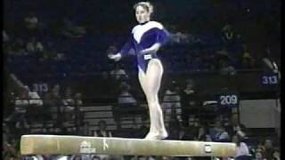 Kristen Maloney  1998 American Cup  Uneven Bars Balance Beam and Floor Exercise [upl. by Teevens186]