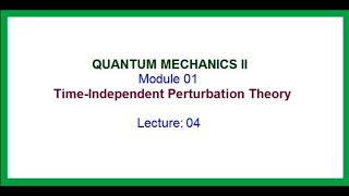 Time independent perturbation theorynon degeneratefirst order correction in wave function [upl. by Herb95]