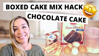 Pudding Cake Recipe  Cake Mix Hack [upl. by Naloj]