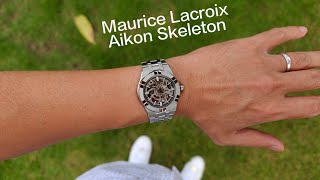 Maurice Lacroix Aikon skeleton 39 mm shot by X70PRO plus [upl. by Garner279]