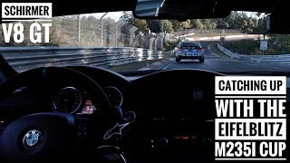 SCHIRMER E92 M3 catching up with EIFELBLITZ M235i Racing Cup  VLN 8 Practice [upl. by Euqram793]