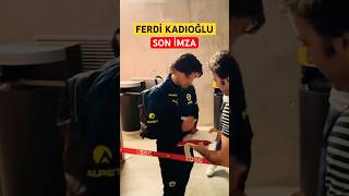 Ferdi Kadıoğlu’ndan Fenerbahçe formasıyla son imzasını aldım ferdikadioğlu ferdikadıoğlu fb [upl. by Lorianne244]