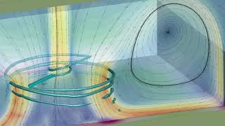 Hovering rotor in ground effect interacting with a square yard [upl. by Nidraj83]