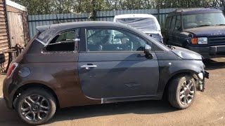 Copart 2013 Fiat 500 sport Quarter panel replacement PT 5 [upl. by Kaete]