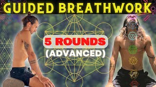 Psychedelic Breathwork I 5 Rounds I ADVANCED I On Screen Timer [upl. by Filbert]