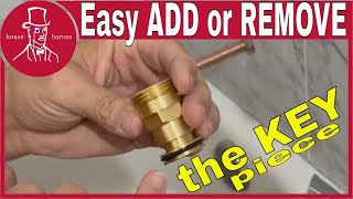 How to Install or Remove a Tub Spout  Delta Bathtub Filler [upl. by Daph]