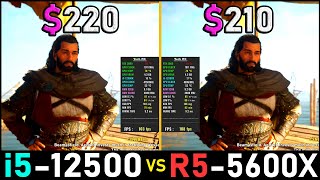 i512500 vs Ryzen 5600X  7 Games Test  High Settings at 1080p  Tech MK [upl. by Joacimah]