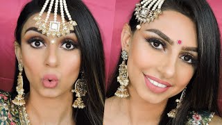 Indian Wedding Makeup Tutorial  HUDA BEAUTY  GlambyGilly [upl. by Head]