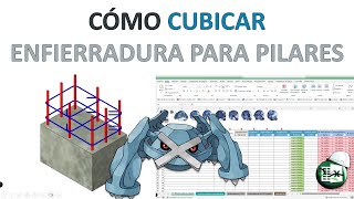 🚧CUBICAR ENFIERRADURA PARA PILARES Planilla versión 20🌐📈 [upl. by Anicul]