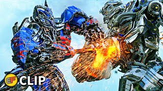 Optimus Prime vs Galvatron amp Lockdown  Transformers Age of Extinction 2014 IMAX Movie Clip HD 4K [upl. by Meisel]