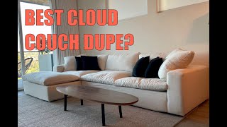 Living Spaces Utopia 2023 Review  RH Cloud Dupe [upl. by Noside532]