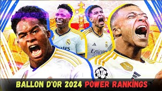 Ballon dOr 2024 Power Rankings  Who Won Ballon dOr 2024 [upl. by Bywaters]