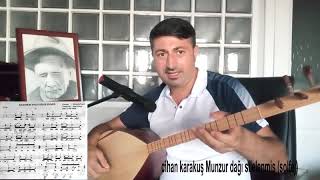 Munzur dağı silelenmiş bağlama ve nota solfej [upl. by Turmel]