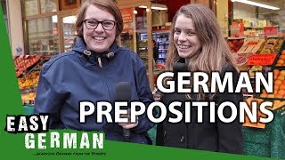 German Prepositions with Dative and Accusative Wo ist Justyna  Super Easy German 120 [upl. by Jillene432]