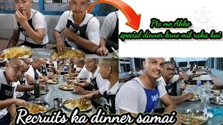 Arunachal Pradesh police trainees  Recruits life  Dinner  PTC Banderdewa  police training [upl. by Lesh]