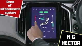 MG HECTOR infotainment system  everything you need to know [upl. by Albric]