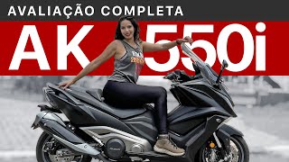 TESTE AK550  REVIEW AK550 COM PONTOS POSITIVOS E NEGATIVOS CONSUMO SEGURO AK 550  TESTE DE MOTO [upl. by Ennayram384]