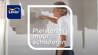 Het schilderen van een pleisteren muur  Levis [upl. by Nylkaj198]